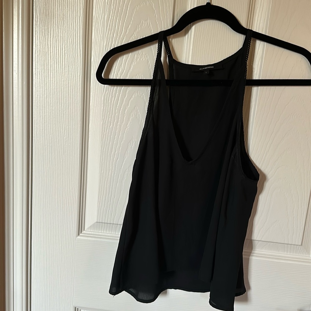 Black tank top